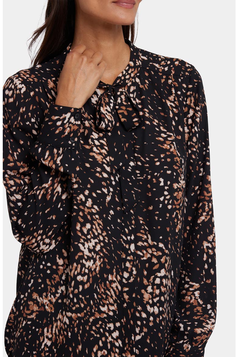 Tie Neck Button-Up Shirt, Alternate, color, LE MONTCLAIR