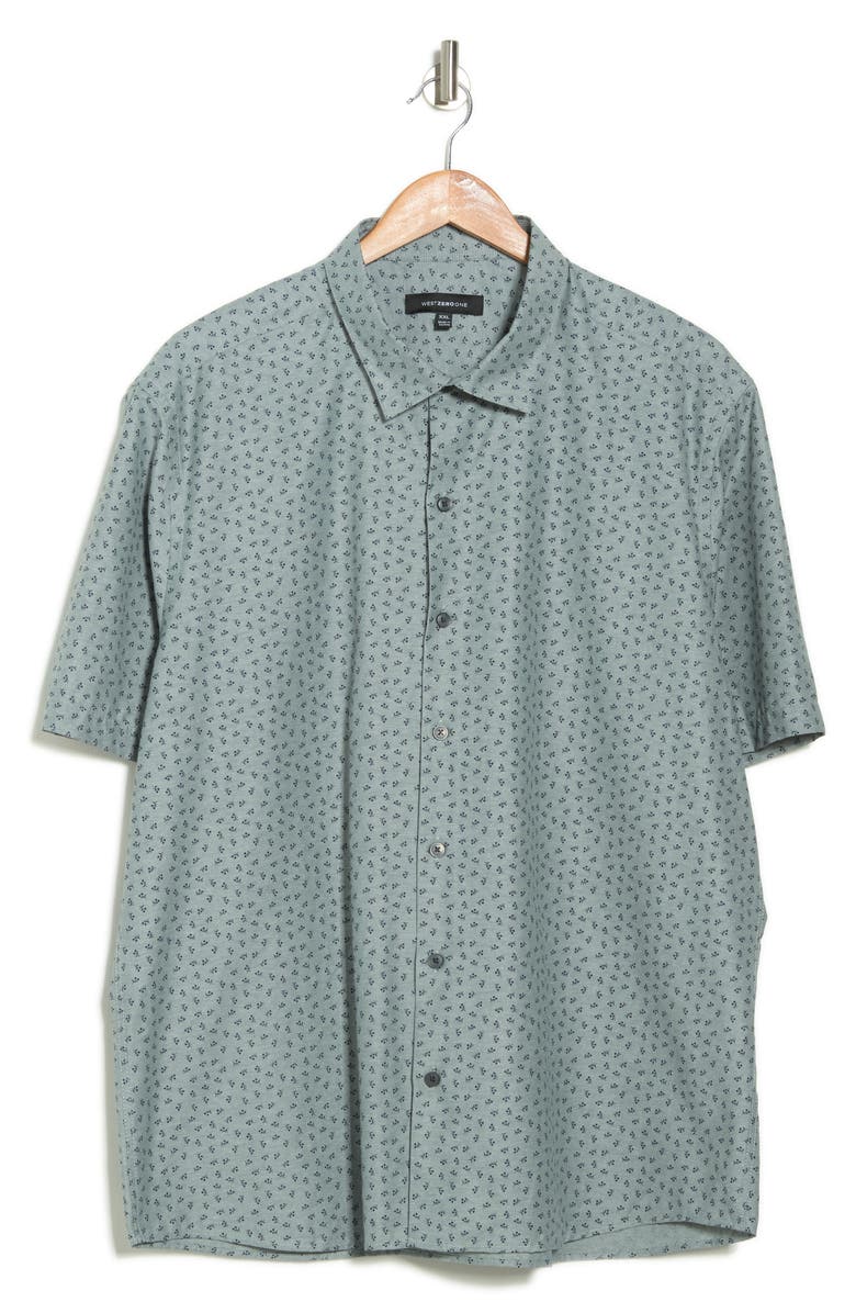 WESTZEROONE Gold Coast Woven Sport Shirt, Main, color, 