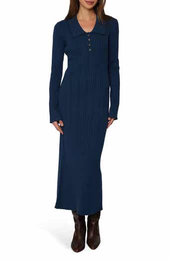 Lost + Wander Giustina Long Sleeve Midi Sweater Dress