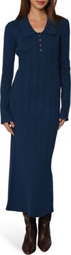 Lost + Wander Giustina Long Sleeve Midi Sweater Dress