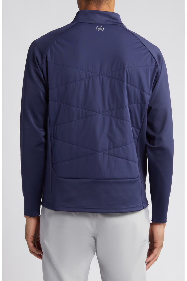 Merge Water Resistant Hybrid Jacket, Alternate, color, NAVY