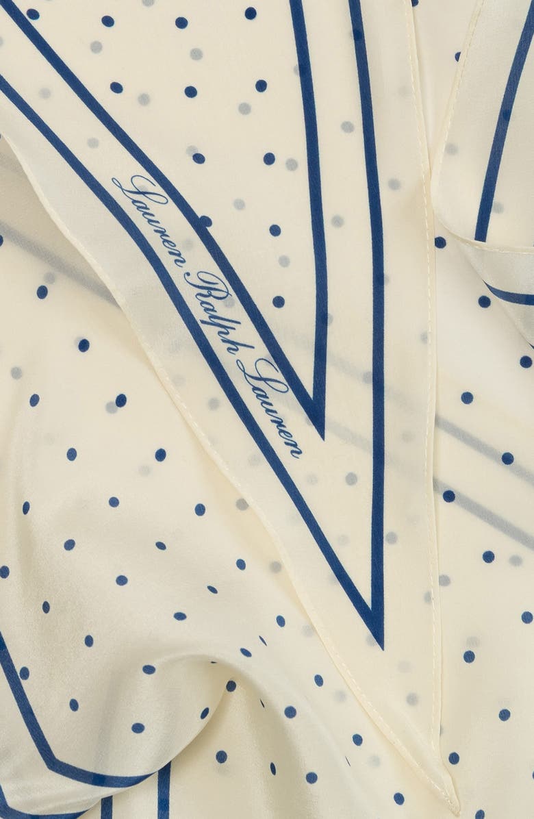 Lauren Ralph Lauren Dot Silk Diamond Scarf, Alternate, color, 