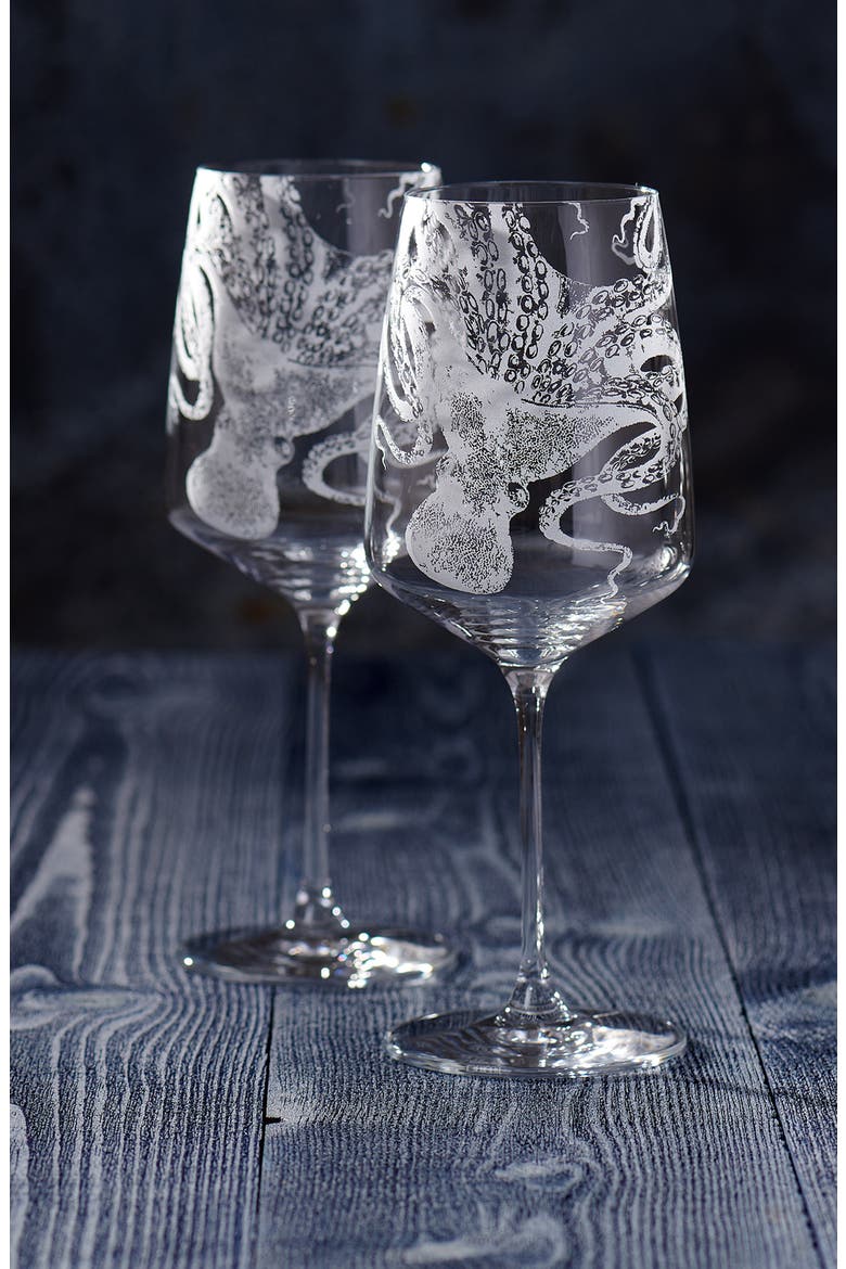 Lucy Red Wine Glasses, Set of 2, Alternate, color, CLEAR
