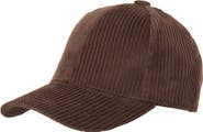 Bruno Magli Wide Wale Corduroy Baseball Cap