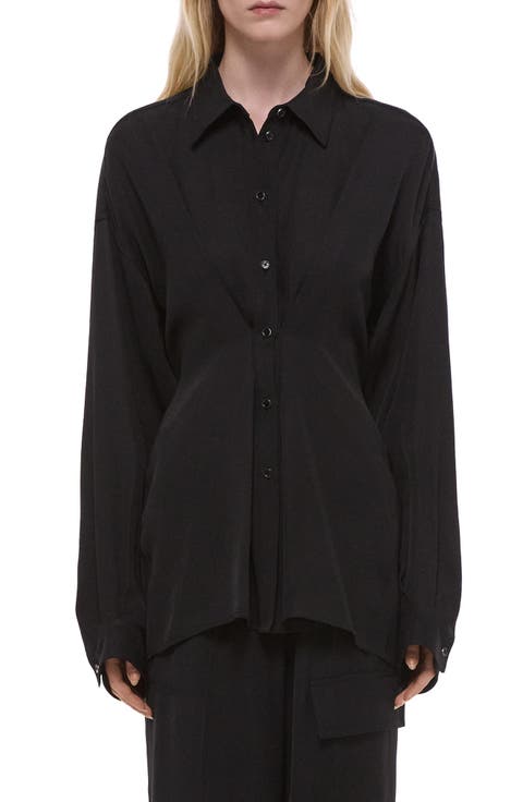 Cinched Long Sleeve Shirt