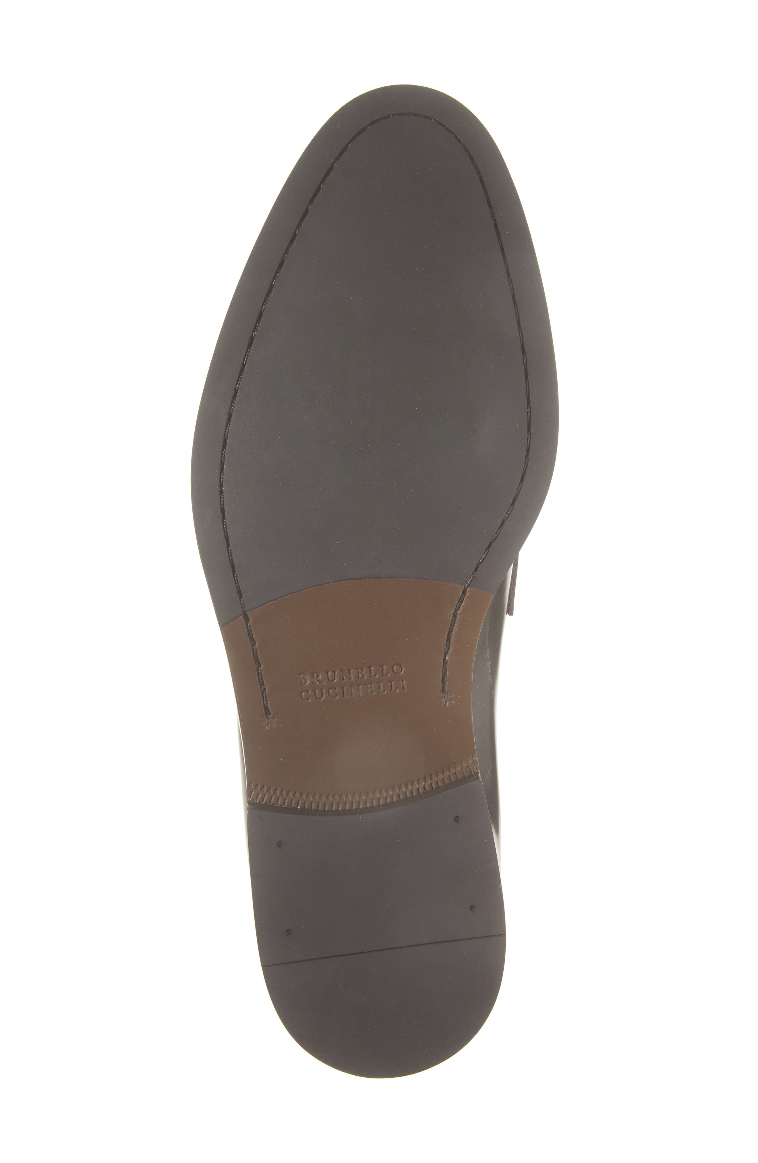 Two-Tone Suede & Leather Loafer, Alternate, color, CKC46 BURGUNDY