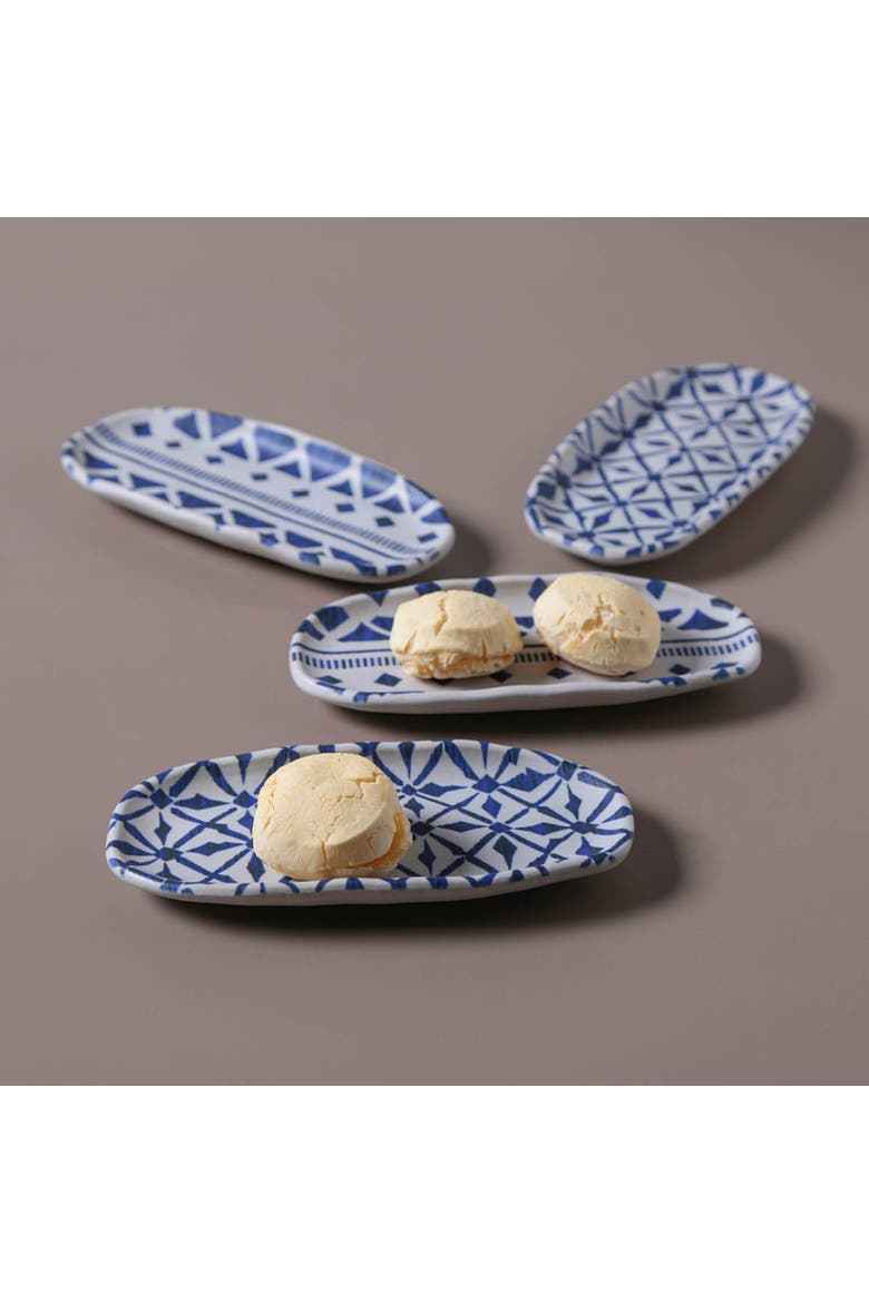 Shallow Organic Oval Platter Mini Set of 4, Alternate, color, Maya