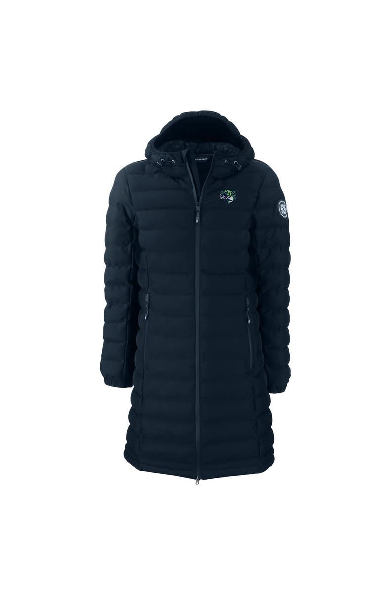 Cutter & Buck Women's Cutter & Buck  Navy Gwinnett Stripers Mission Ridge Repreve Eco Insulated Long Puffer Jacket, Alternate, color, 