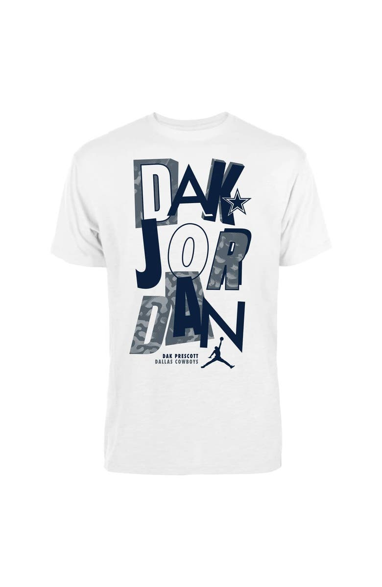 Jordan Brand Men's Jordan Brand Dak Prescott White Dallas Cowboys Fresh Graphic T-Shirt, Main, color, White