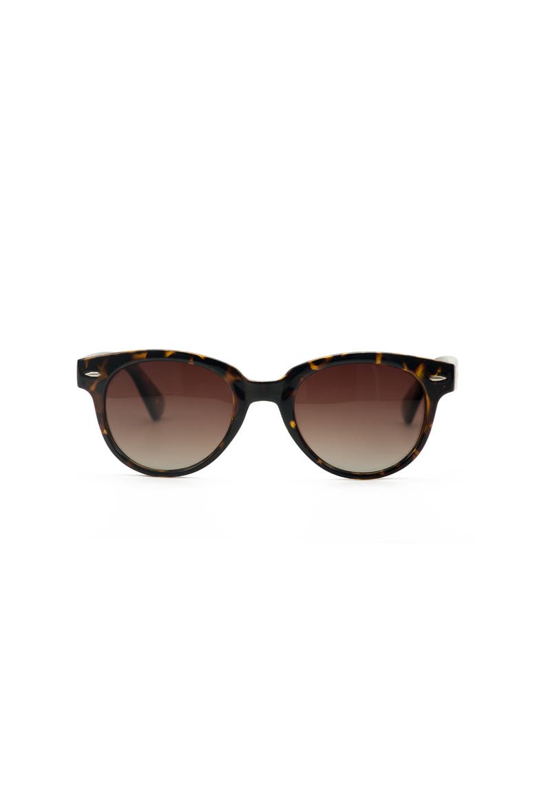 Polarized Vintage Square Sunglasses, Alternate, color, Sweet Brownie