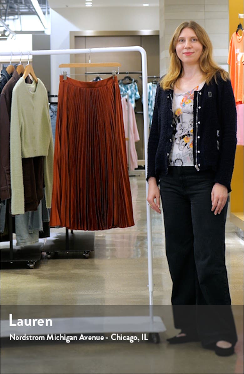 Pleated Midi Skirt, sales video thumbnail