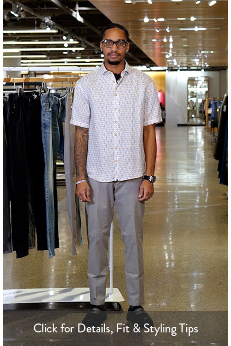 5 O'Clock Somewhere Short Sleeve Linen & Lyocell Button-Up Shirt video