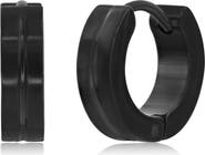 BLACKJACK Men's Polished Huggie Hoop Earrings