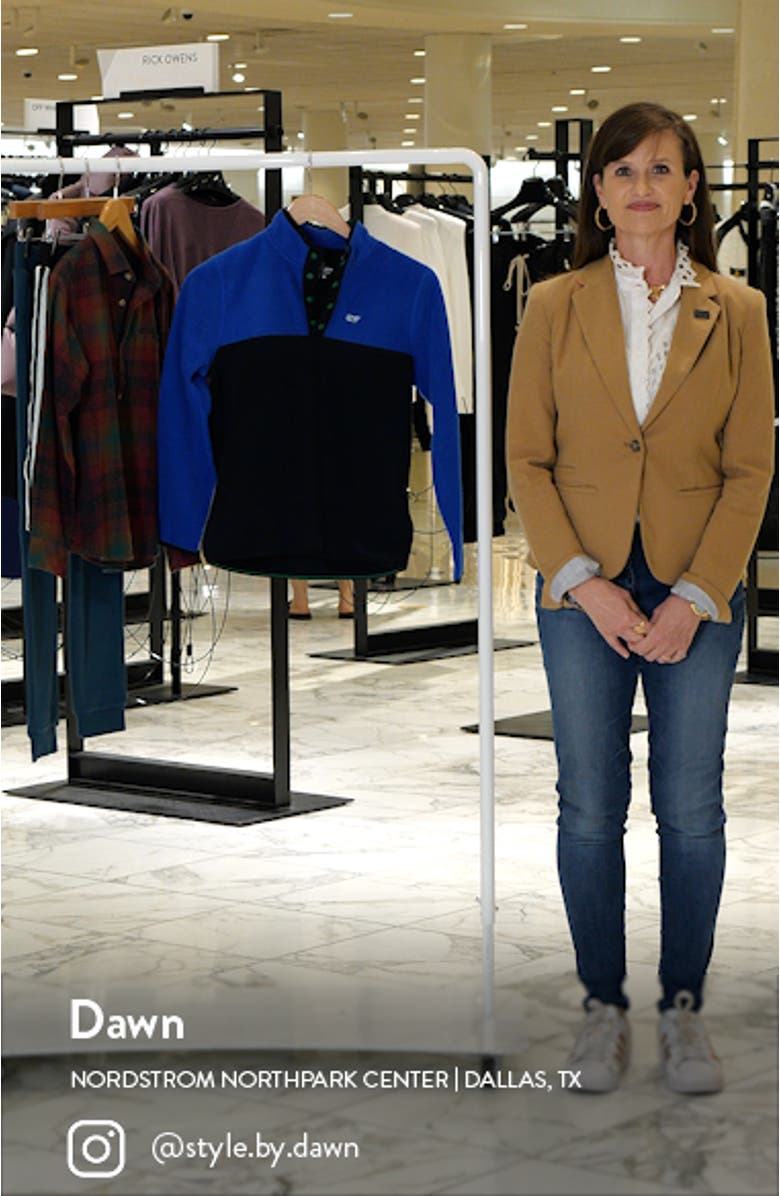 Kids' Colorblock Harbor Fleece Snap Placket Pullover, sales video thumbnail