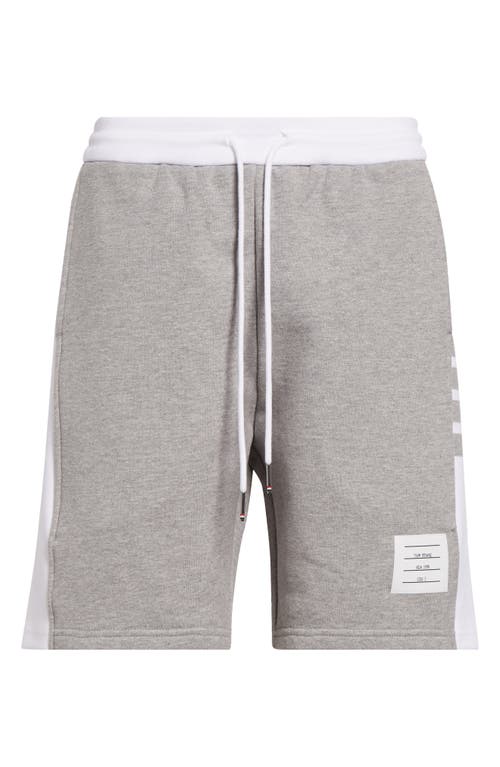 Thom Browne 4-bar French Terry Sweat Shorts In Light Grey