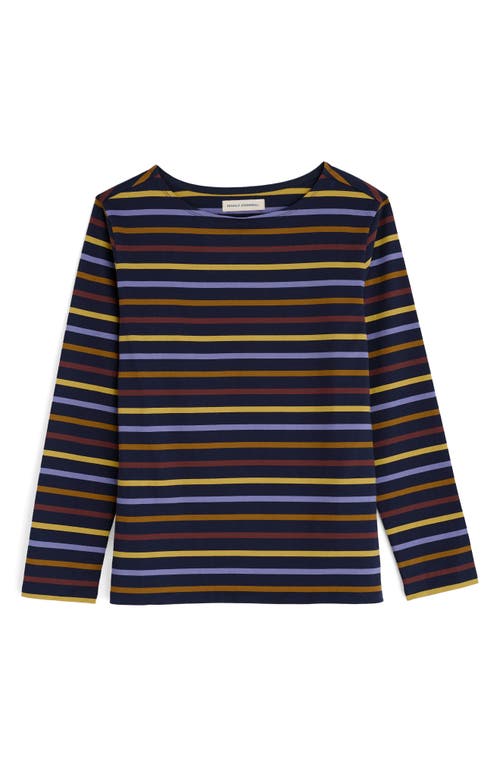 Seasalt Cornwall Sailor Stripe Organic Cotton Top In Multi