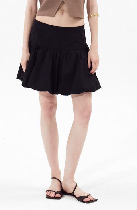 Parga Cotton Bubble Miniskirt