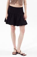 DELUC Parga Cotton Bubble Miniskirt