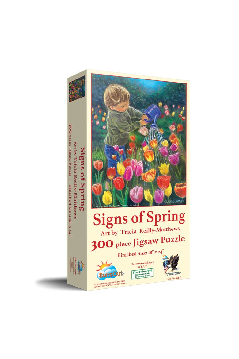 Signs of Spring 300 piece Jigsaw Puzzle for Adults, Main, color, Multicolor