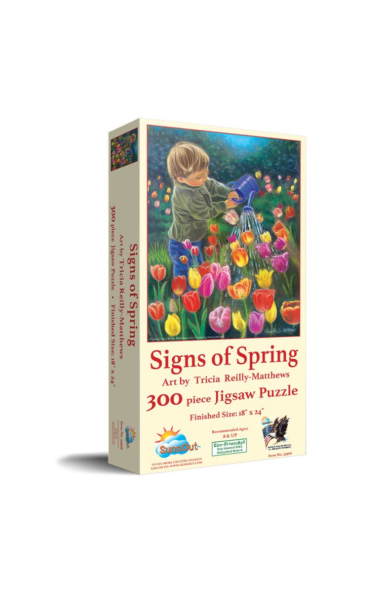 Sunsout Signs of Spring 300 piece Jigsaw Puzzle for Adults, Main, color, Multicolor