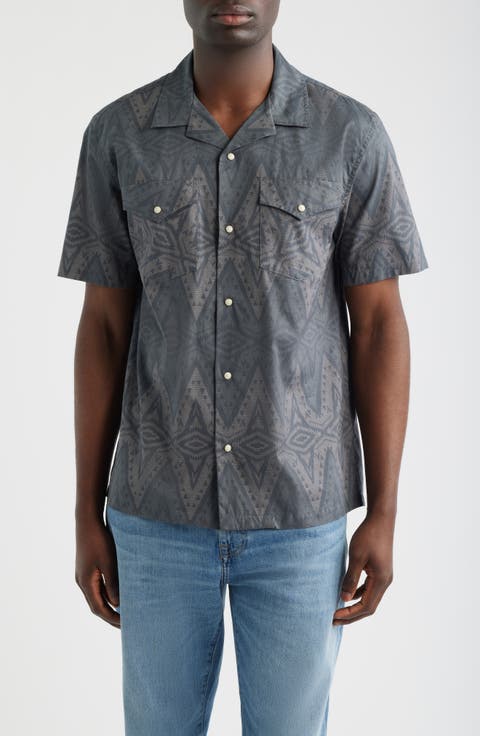 Snap-Up Short Sleeve Western Shirt