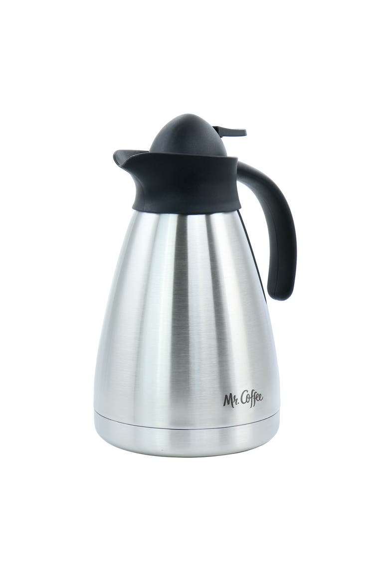 Olympia 1 Quart Insulated Stainless Steel Thermal Coffee Pot, Main, color, Metallic Silver