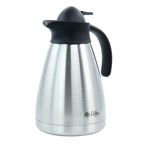 Olympia 1 Quart Insulated Stainless Steel Thermal Coffee Pot