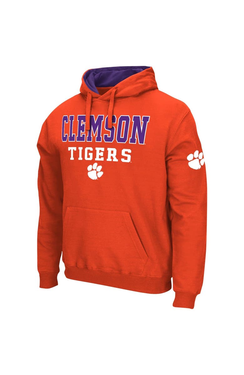 COLOSSEUM Men's Colosseum Orange Clemson Tigers Sunrise Pullover Hoodie, Alternate, color, Orange