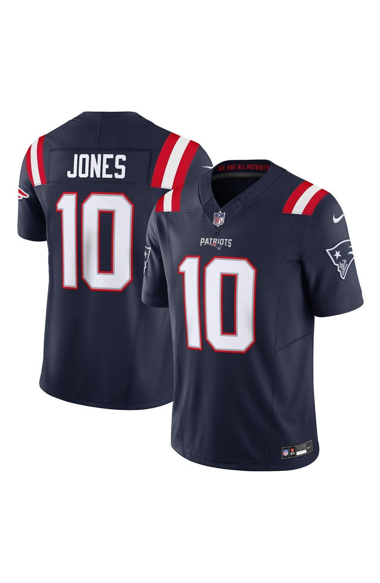 Nike Men's Nike Mac Jones Navy New England Patriots Vapor F.U.S.E. Limited Jersey, Main, color, 