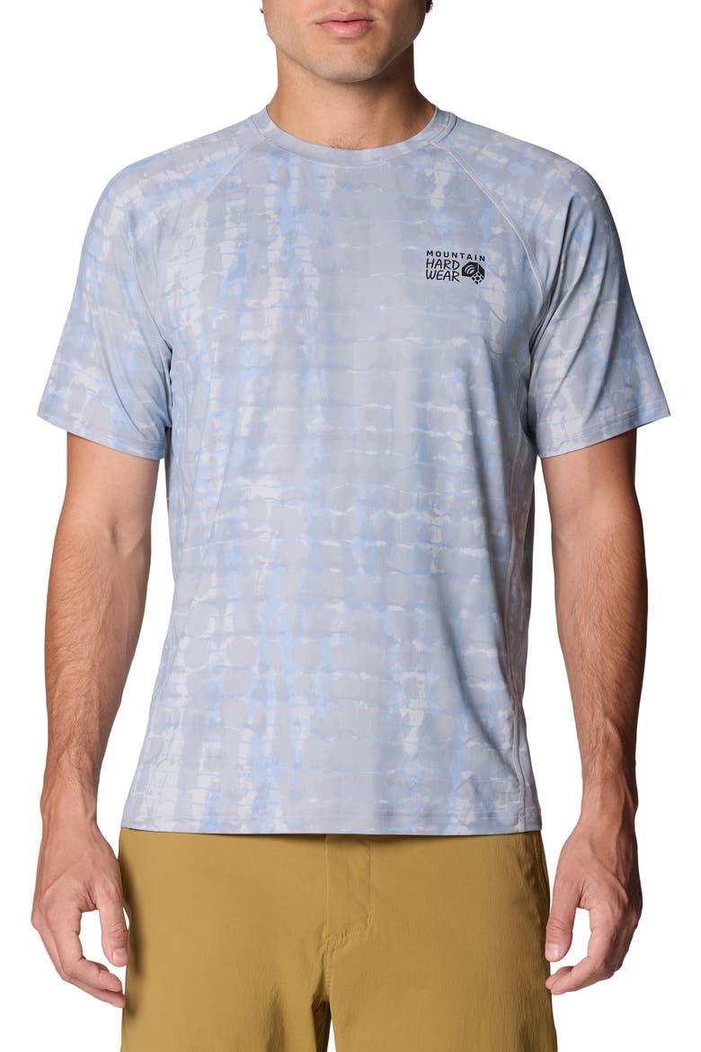 Crater Lake Performance T-Shirt, Main, color, GLACIAL PRISMATIC PRINT