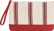 K'ai & Vrosi Apollon Calfskin & Handloomed Fabric Clutch