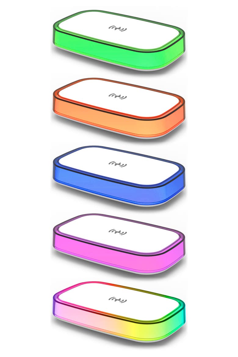 Night Light Wireless Charging Pad, Alternate, color, WHITE
