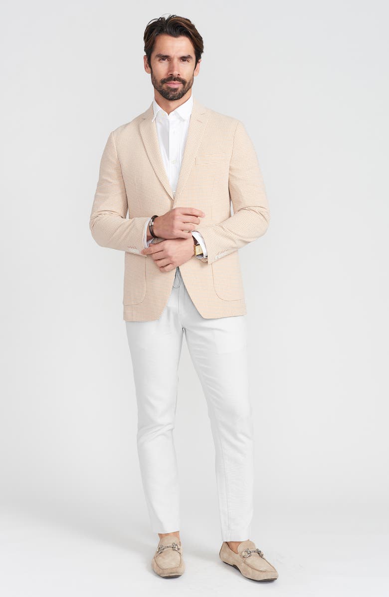 SAVILE ROW CO Check Seersucker Sport Coat, Alternate, color, Tan