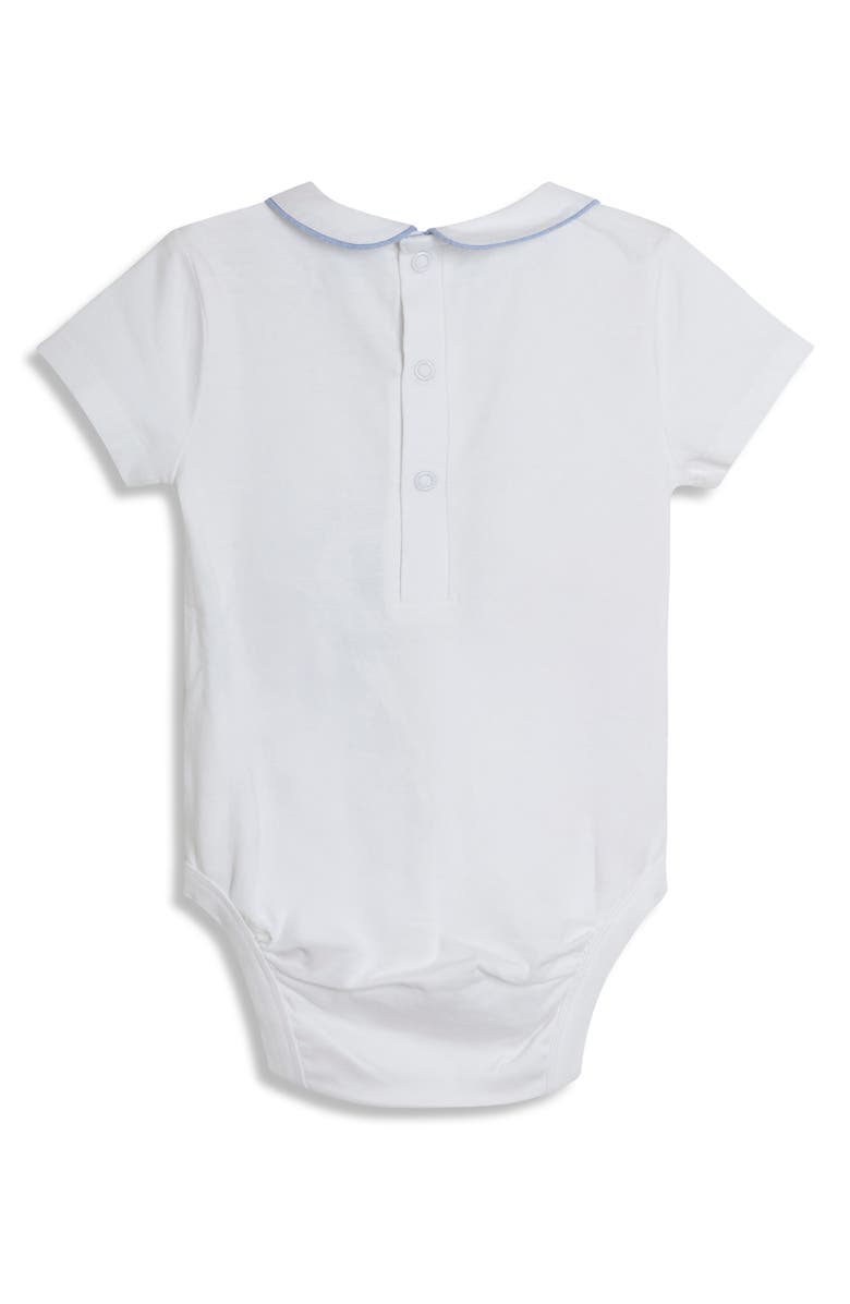 JOJO MAMAN BEBE Bodysuit & Anchor Print Overalls, Alternate, color, Navy