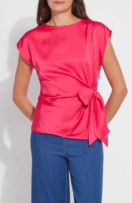 Lysse Rosalia Tie Mix Media Top
