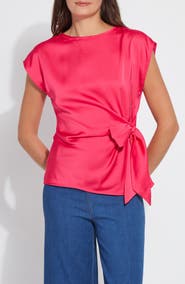 Lysse Rosalia Tie Mix Media Top