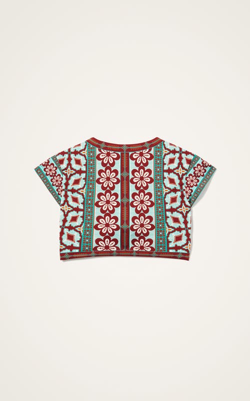 La Doublej Bardot Top Pagoda Placée Rust In Green