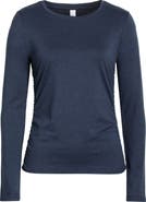 Zella Restore Soft Lite Ruched Long Sleeve T-Shirt