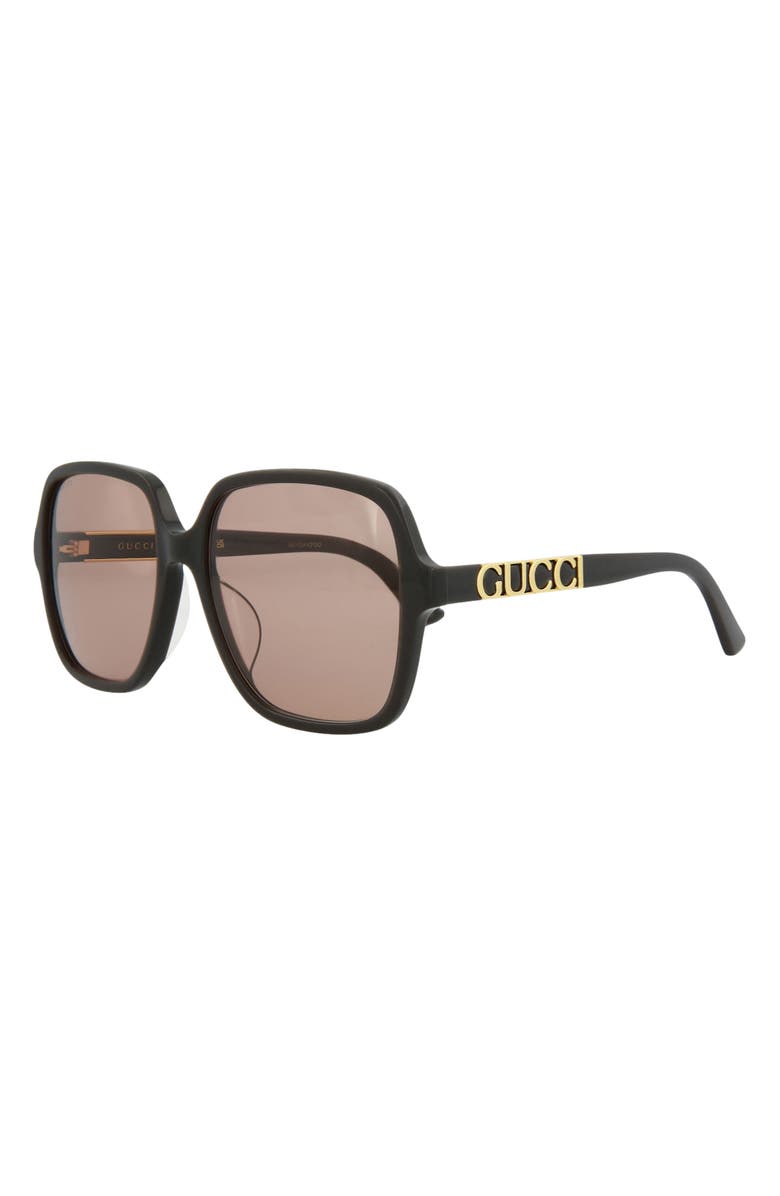 Gucci 59mm Square Sunglasses, Alternate, color, 