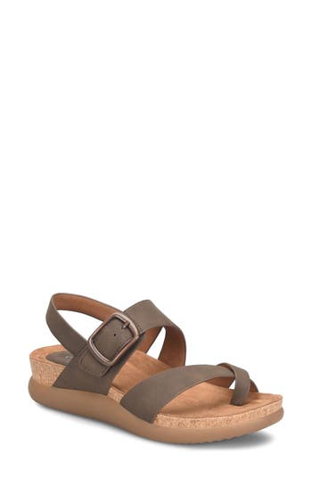 Eurosoft Hampton Toe Loop Slingback Sandal In Mocha