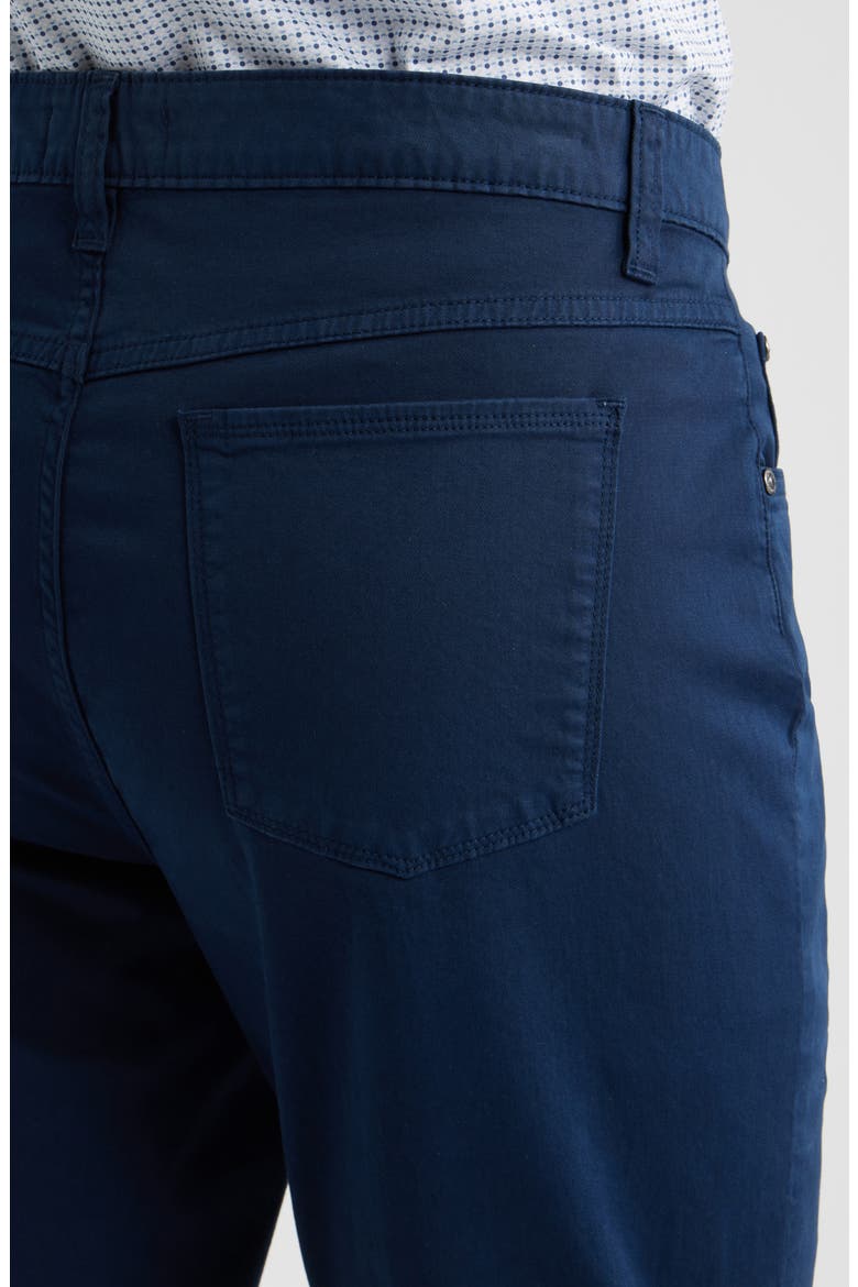 Stretch Cotton Pants, Alternate, color, NAVY