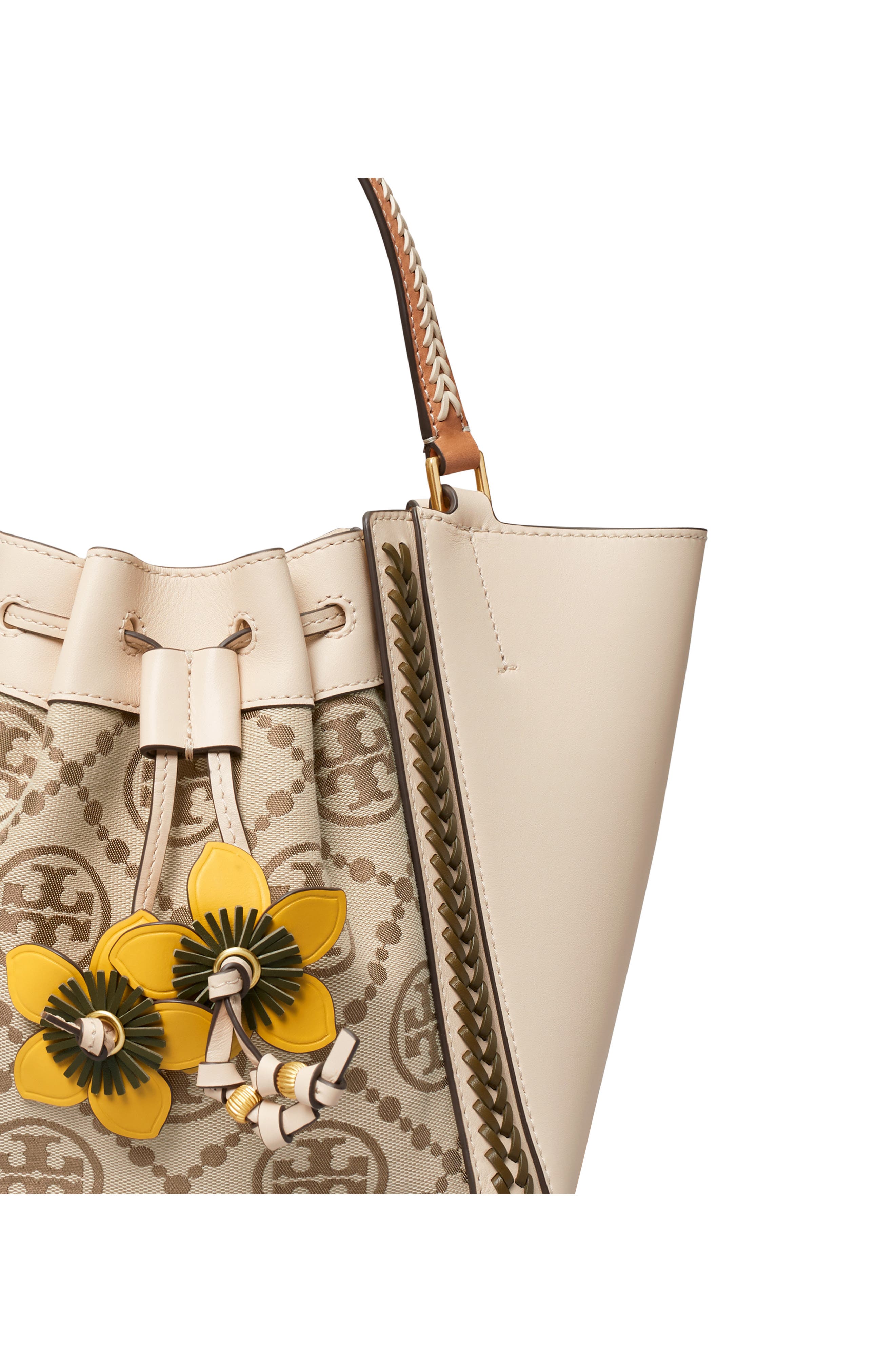 Tory Burch McGraw Braided Monogram Crossbody Bag, Alternate, color, 