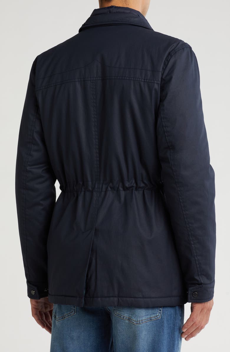 Hunter Robert Waxed Twill Utility Jacket, Alternate, color, Night Sky