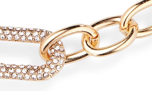 Nordstrom Rack Chunky Link Pavé Cz Necklace In Gold