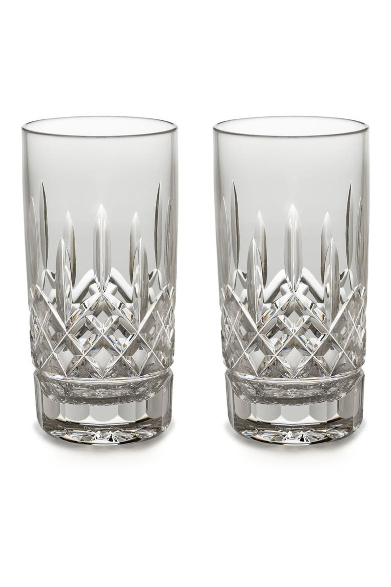 'Lismore' Lead Crystal Highball Glasses, Alternate, color, CLEAR