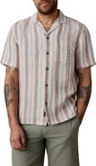 Faherty Palma Stripe Linen Camp Shirt