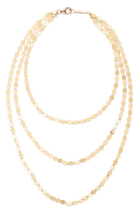 Nude Stiletto Layered Anklet