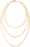LANA Nude Stiletto Layered Anklet