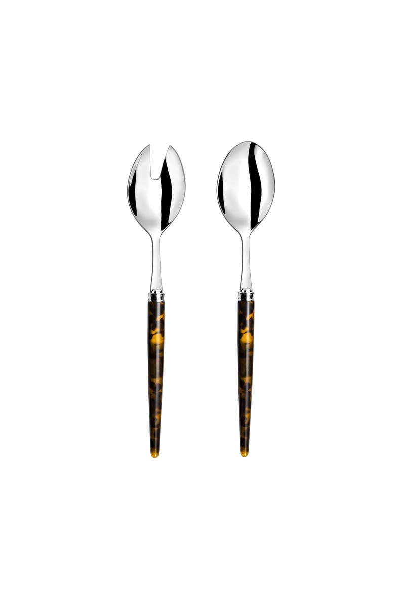 Tang - Salad Servers, Main, color, Tortoise