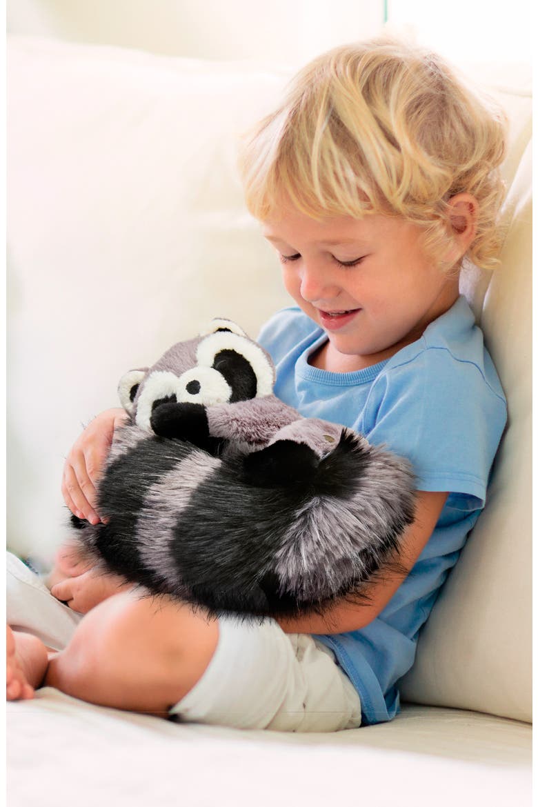 Raccoon Plush Toy, Alternate, color, LIGHT/ PASTEL GREY